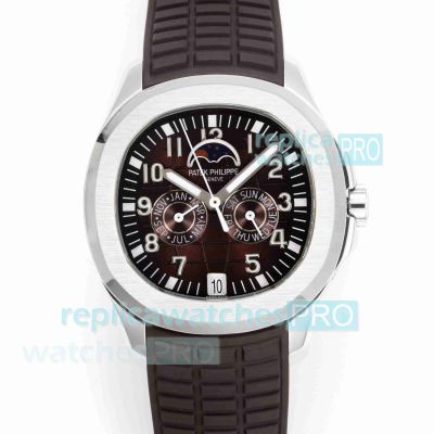 Swiss Grade 1 Patek Philippe Chocolate Aquanaut Luce 5261 Annual Calendar Watch 